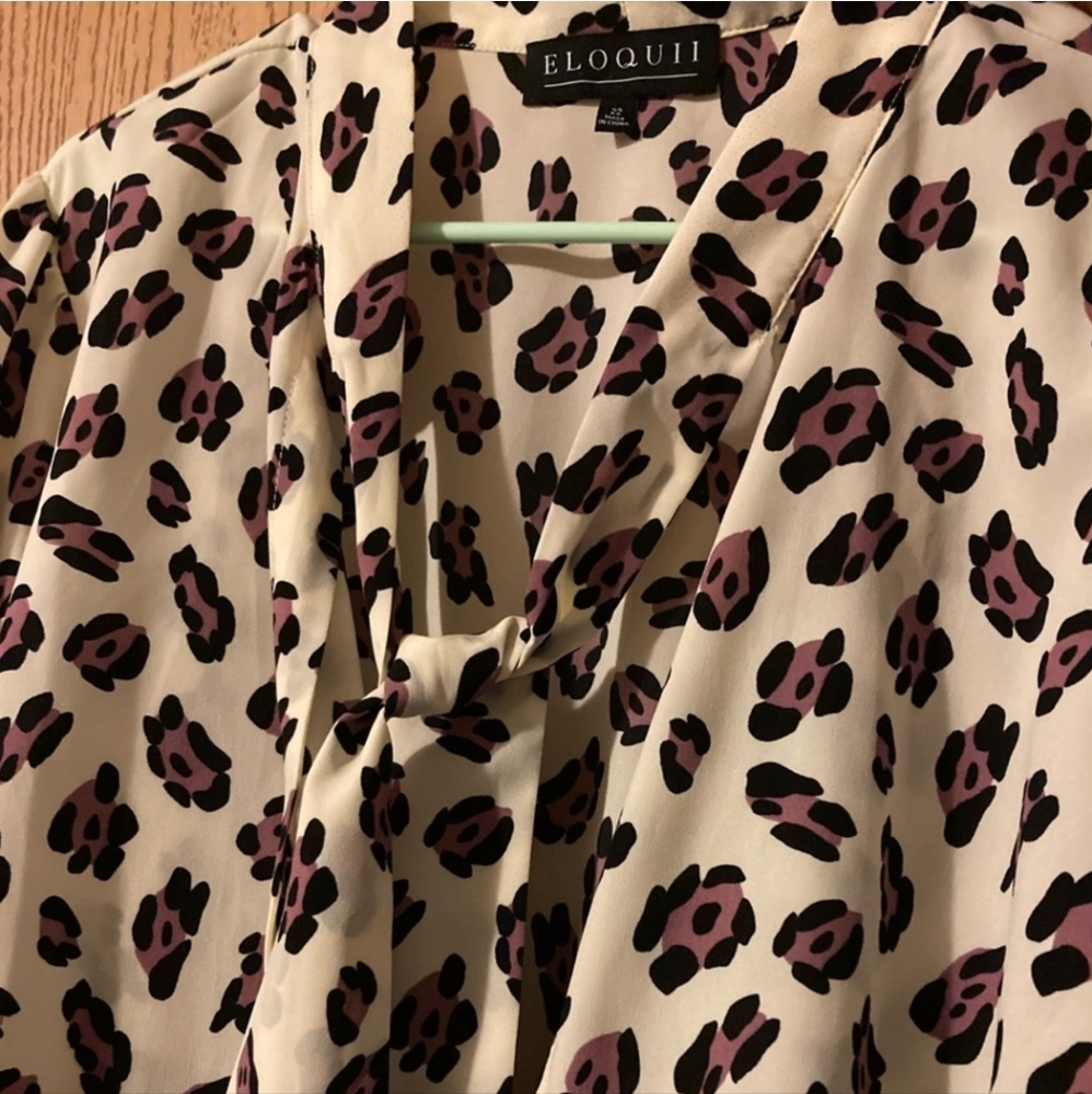 Eloquii Tie-neck Blouse